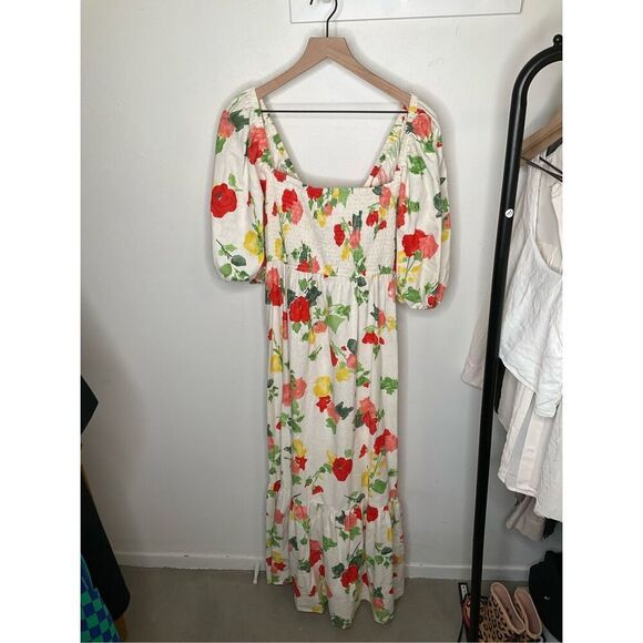 Sezane Carlotta Linen Midi Dress - Picture 4 of 10